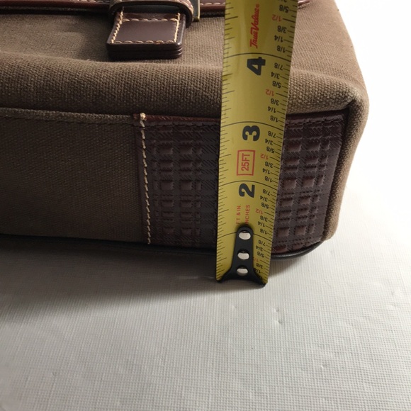 BOCONI NASHVILLE BRYANT LTE SLIM DOUBLE BUCKLE CANVAS & LEATHER MESSENGER - Picture 13 of 15